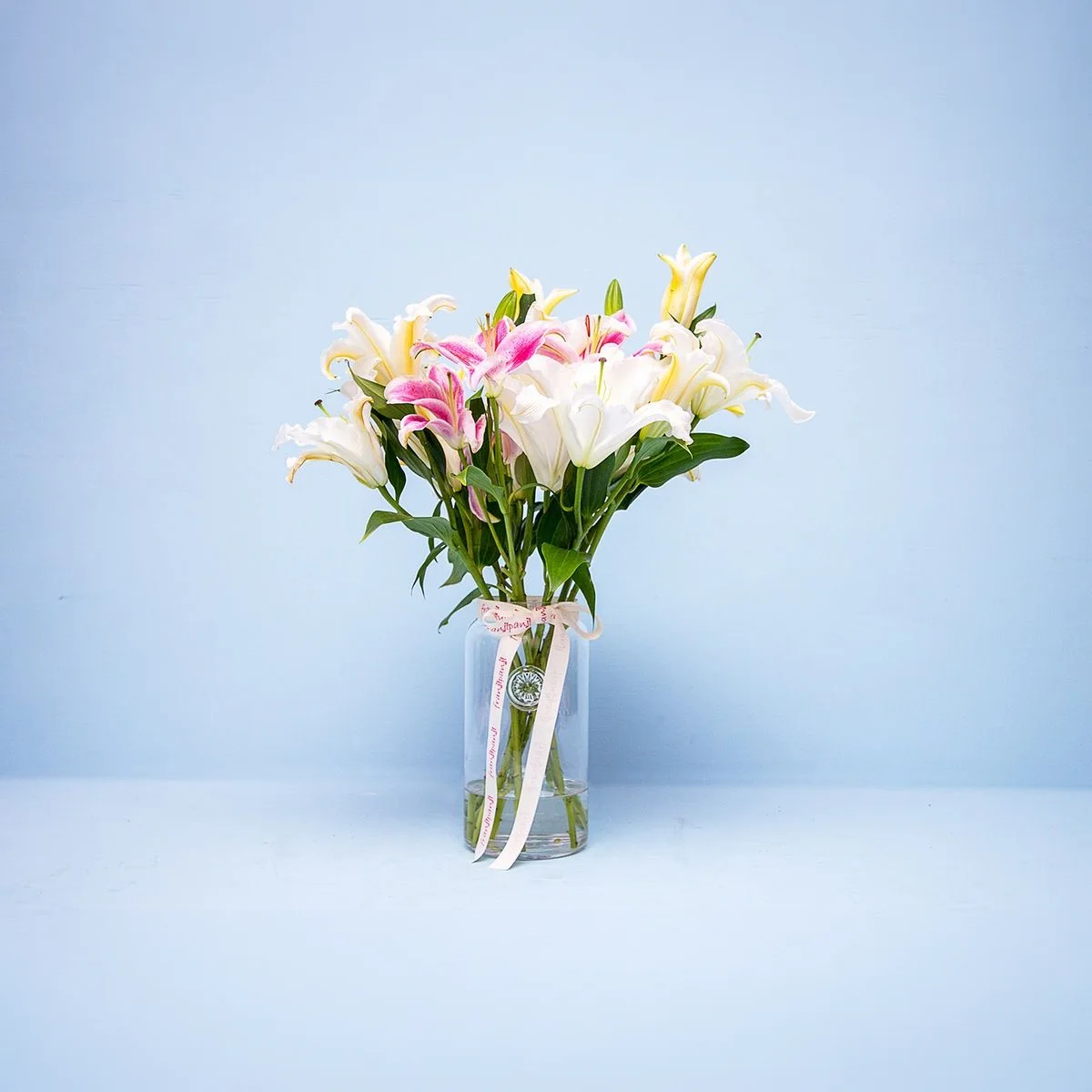 Flowers in a Glass Vase